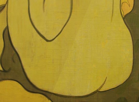 Detailaufnahme eines restaurierten Kunstwerks